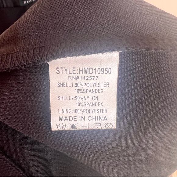 NWOT 🥀 Women's Black Lace Mini Dress Haute Monde - Picture 10 of 12